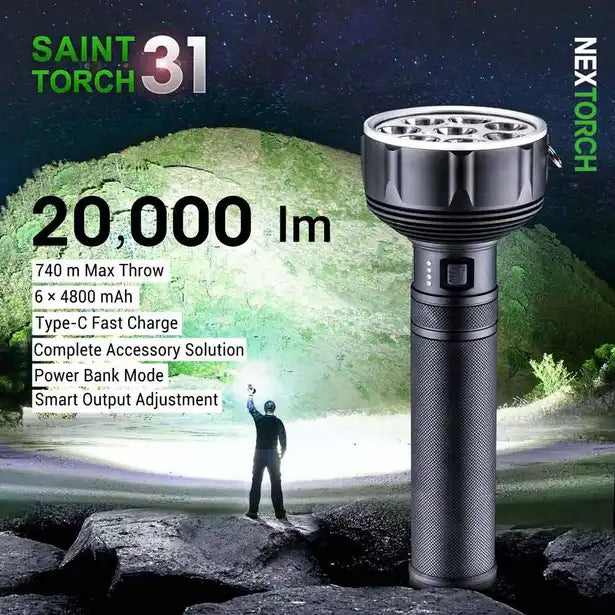 Load image into Gallery viewer, NEXTORCH Saint Torch 31 20000 Lumens

