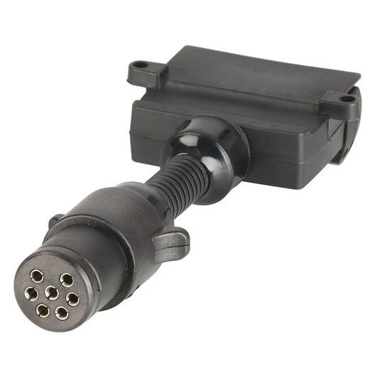 Narva Trailer Connector 7 Pin Small Round plug on car to 7 Pin Flat on trailer