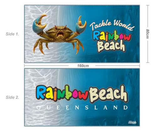 Tackle World Angry Crab Beach Towel