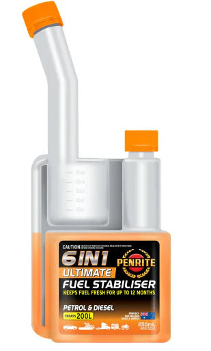 Penrite 6 in 1 Ultimate Fuel Stabiliser 250ml Petrol & Diesel