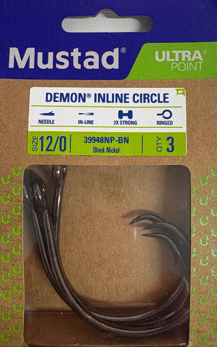 Mustad Demon Inline Circle Hooks