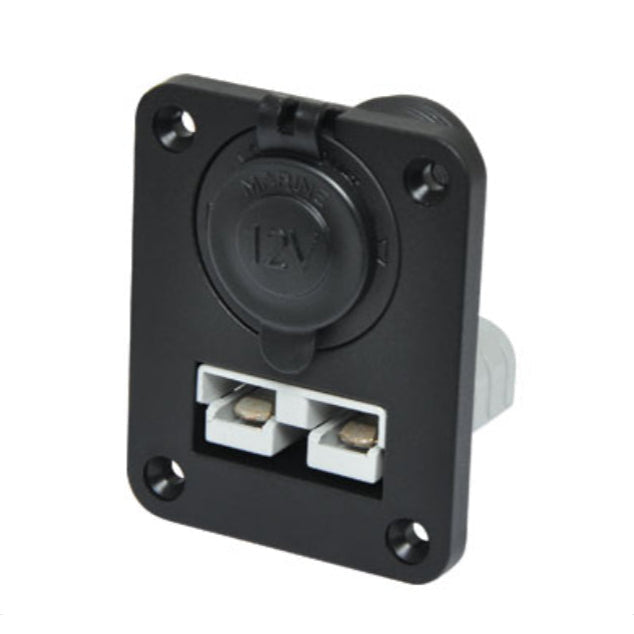 Load image into Gallery viewer, Wildtrak Anderson Style Connector Panel Mount with Cigarette Socket
