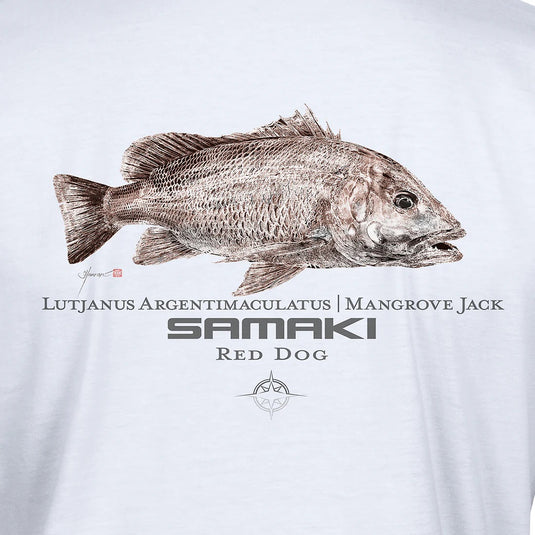 Samaki Mangrove Jack/ Latjanus Argentimaculatus Tee Shirt