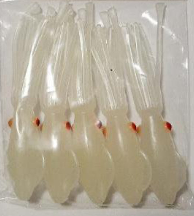 Load image into Gallery viewer, Buku Glow Octopus Deep Drop 2.5” (Bulk Pk 100)
