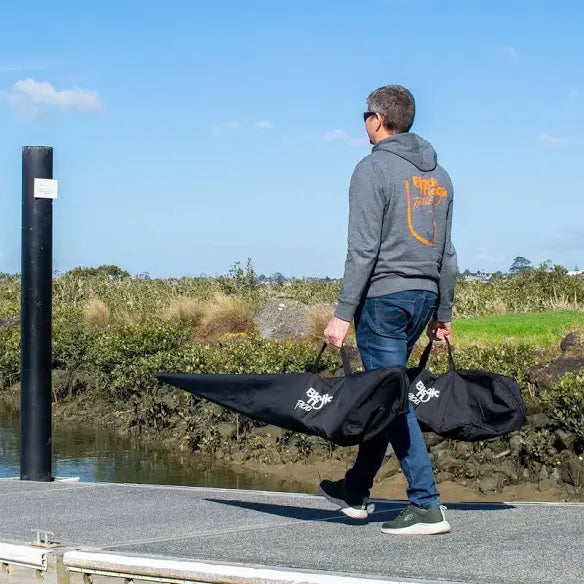 Load image into Gallery viewer, Black Magic Easy Carry Rod Bag
