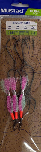 Mustad Big Gun 3 Hook Gang with Flasher GS3-10829NPF-BN