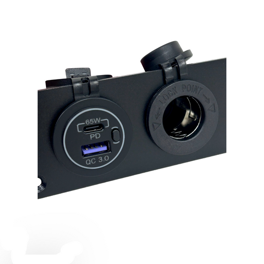 Wildtrak Anderson Style Connection Panel Mount with USB C PD Charger