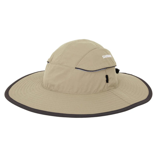 SHIMANO Wide Brim Hat - Khaki