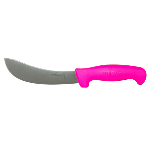 Sicut Pink Handle 6” Curved Beef Skinner Knife - LIMITED RUN