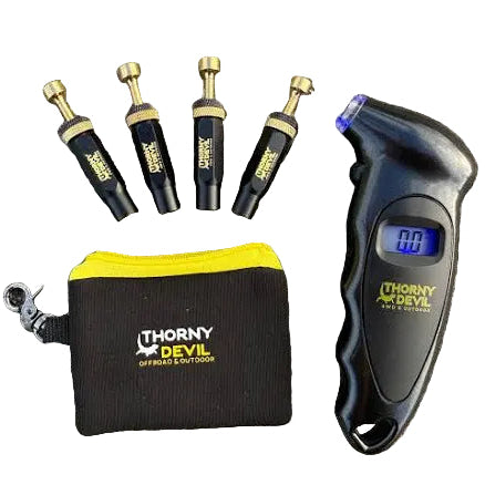 Thorny Devil Premium Tyre Deflators & Digital Gauge Combo