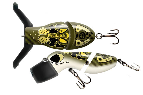 Predatek Cod Raker 90mm Surface Lure (Clear Bib)