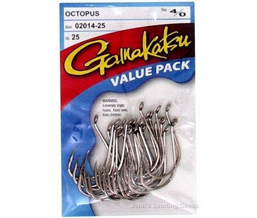 Gamakatsu Octopus value pack Nickle 25