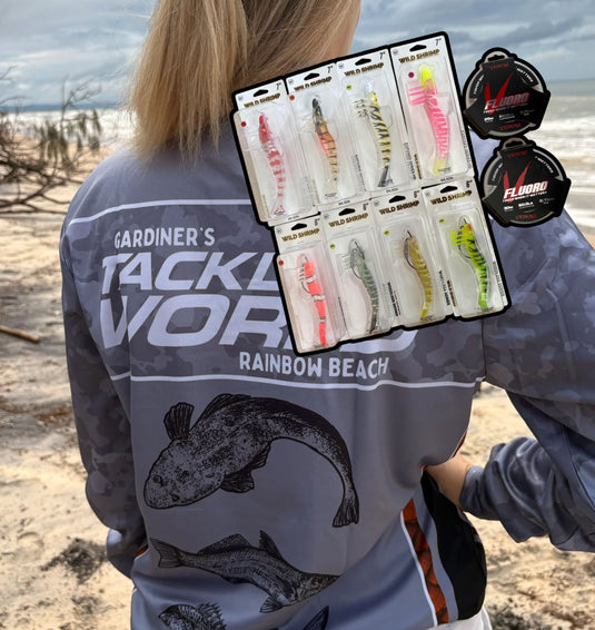 WIN A WILSON WILD SHRIMP LURE PACK + LEADER + JERSEY VALUED AT $230