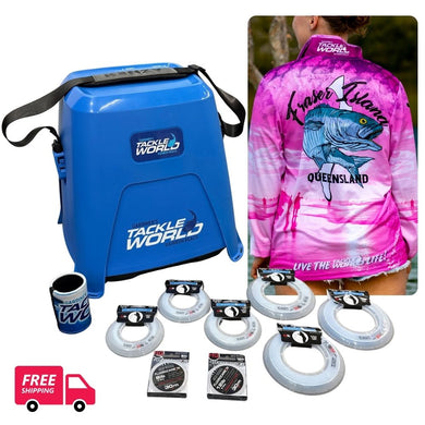 Cooler Fishing Pack + Ladies Fraser Island (K’Gari) Tailor Fishing Jersey