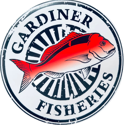 Gardiner Fisheries 250mm Extra Large HI-TAC Vinyl Sticker ( Free Postage Aus Wide)